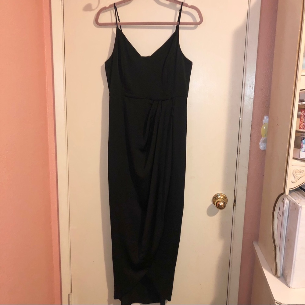 Express Long Black Flowy Dress